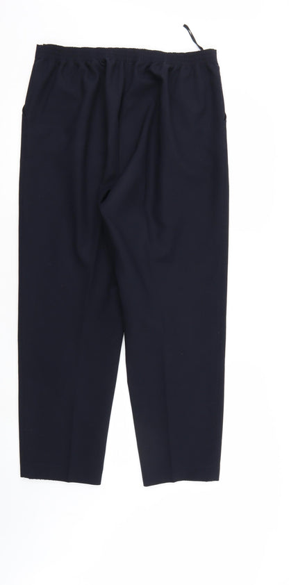 Womens UK Size 14 Sarah Hamilton Regular Fit  Blue Trousers