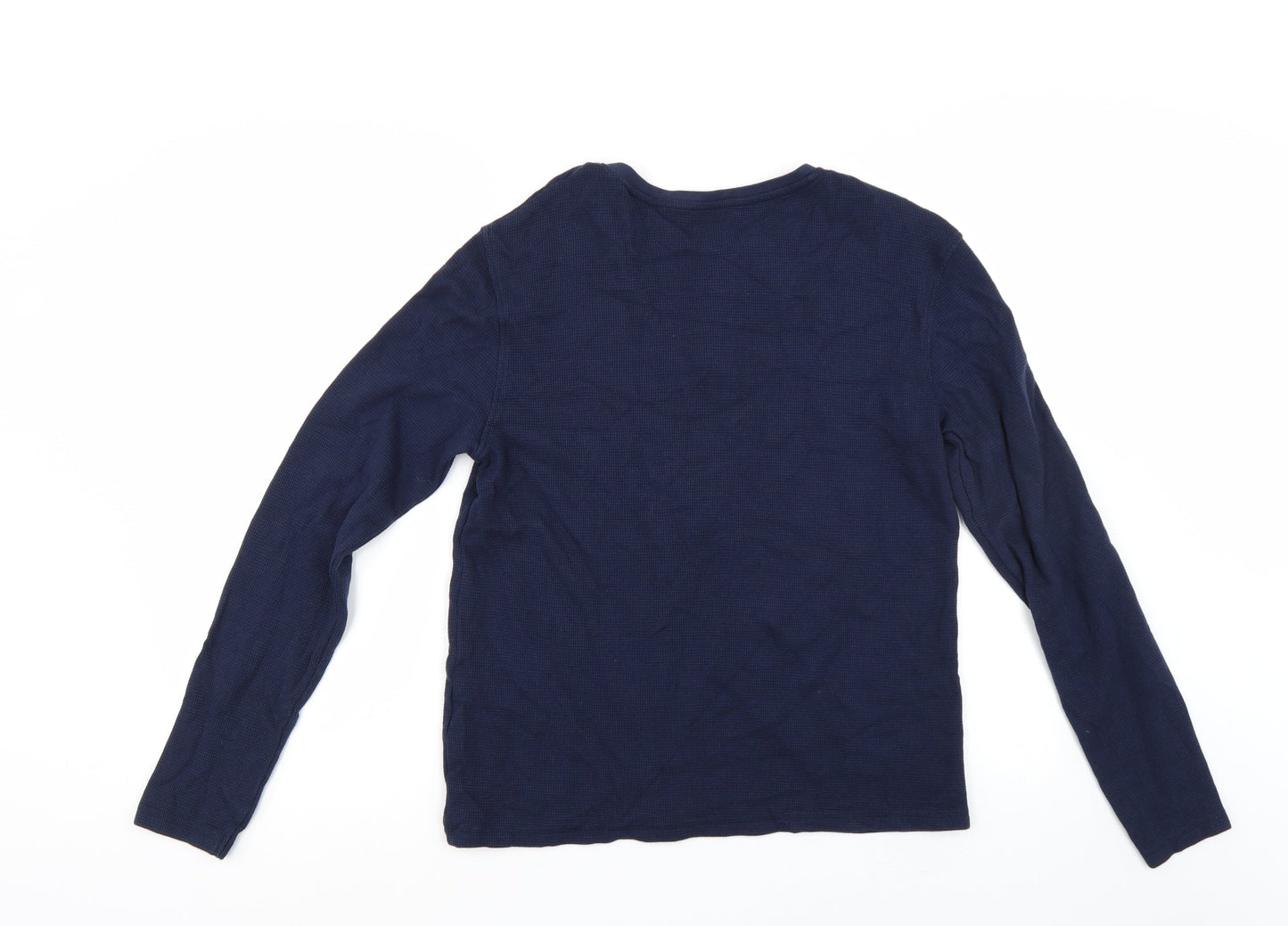 George Mens Blue   Henley Jumper Size S