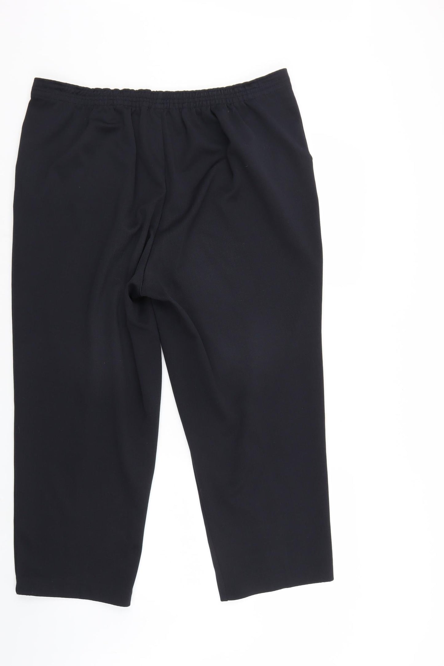 Womens UK Size 16 BM Regular Fit  Black Trousers