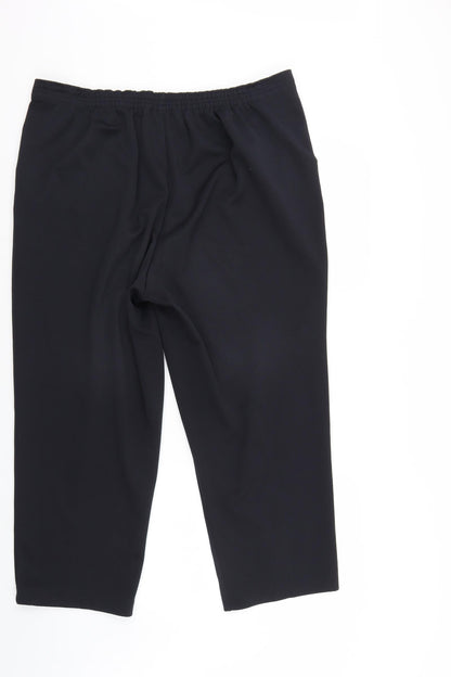 Womens UK Size 16 BM Regular Fit  Black Trousers