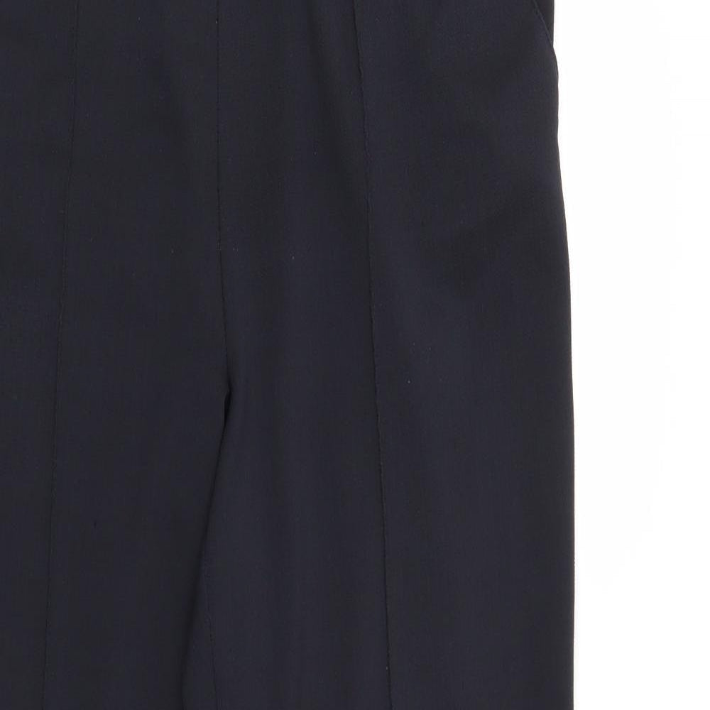 Womens UK Size 16 BM Regular Fit  Black Trousers