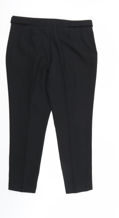 F&F Womens Black   Trousers  Size 14 L27 in