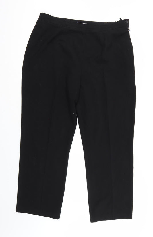 Womens UK Size 18 Bonmarché Regular Fit  Black Trousers
