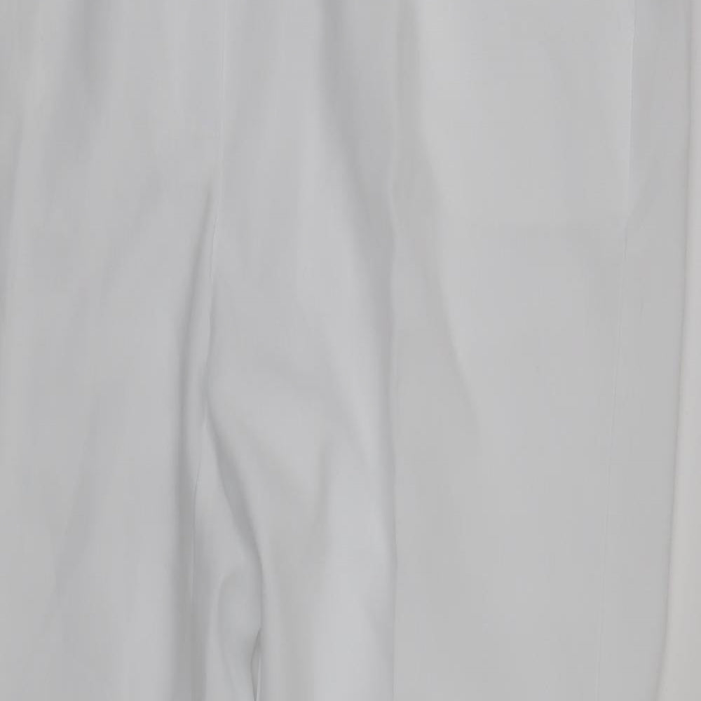 Womens UK Size 20 Afibel Regular Fit  White Trousers
