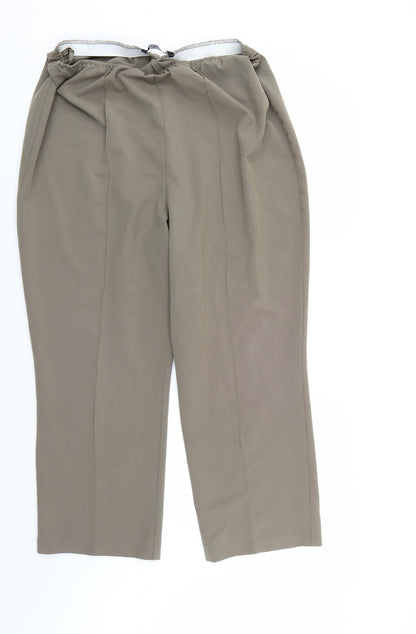 Womens UK Size 18 BM Regular Fit  Beige Trousers