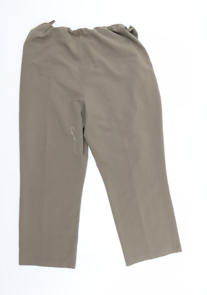 Womens UK Size 18 BM Regular Fit  Beige Trousers
