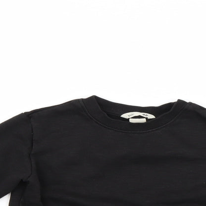 H&M Boys Black   Pullover Sweatshirt Size 3-4 Years