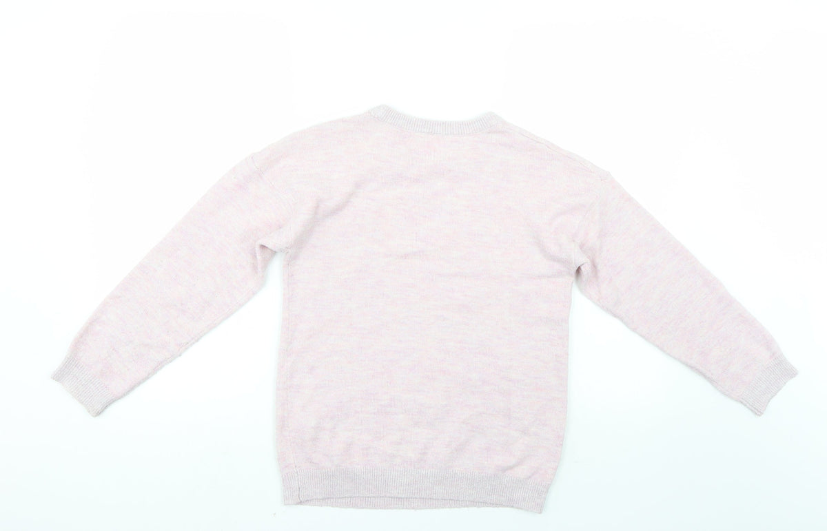 Tu Girls Pink   Pullover Jumper Size 12 Years