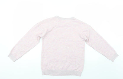 Tu Girls Pink   Pullover Jumper Size 12 Years