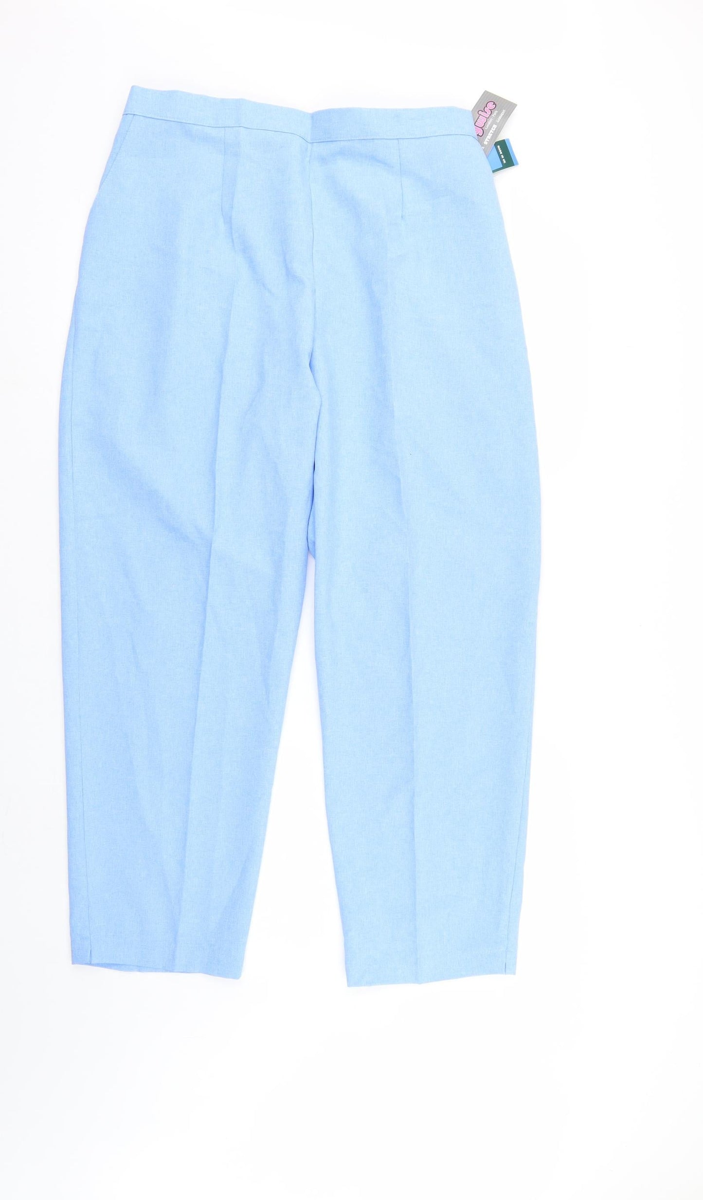 Bodywise Womens Blue   Trousers  Size 20 L27 in - Elastic Waist