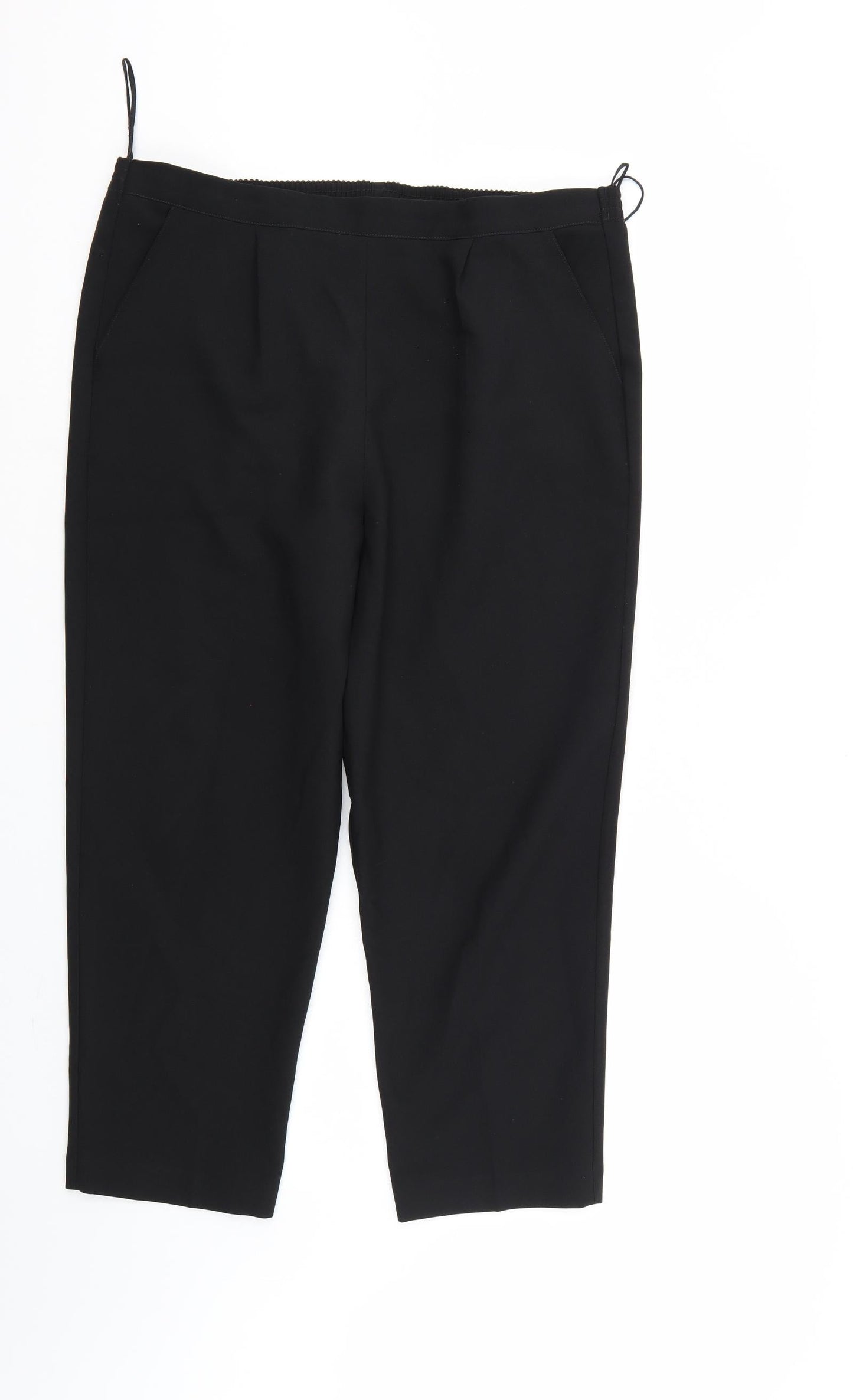 Womens UK Size 14 Sarah Hamilton Regular Fit  Black Trousers