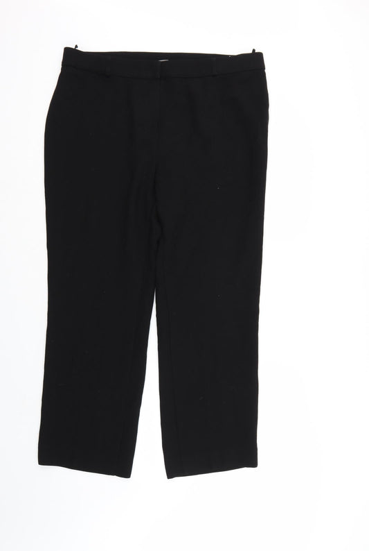Womens UK Size 18 Marks & Spencer Regular Fit  Black Trousers