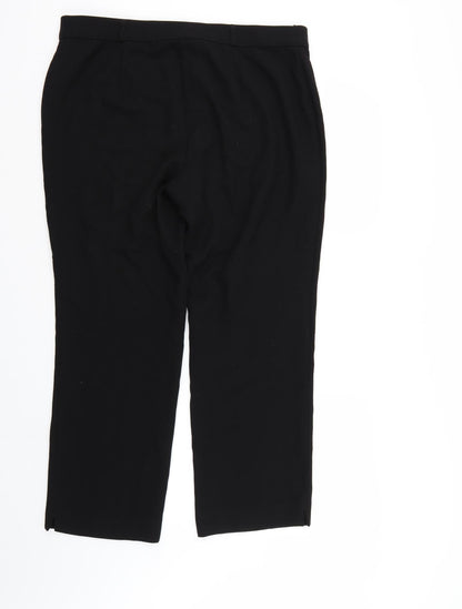 Womens UK Size 18 Marks & Spencer Regular Fit  Black Trousers