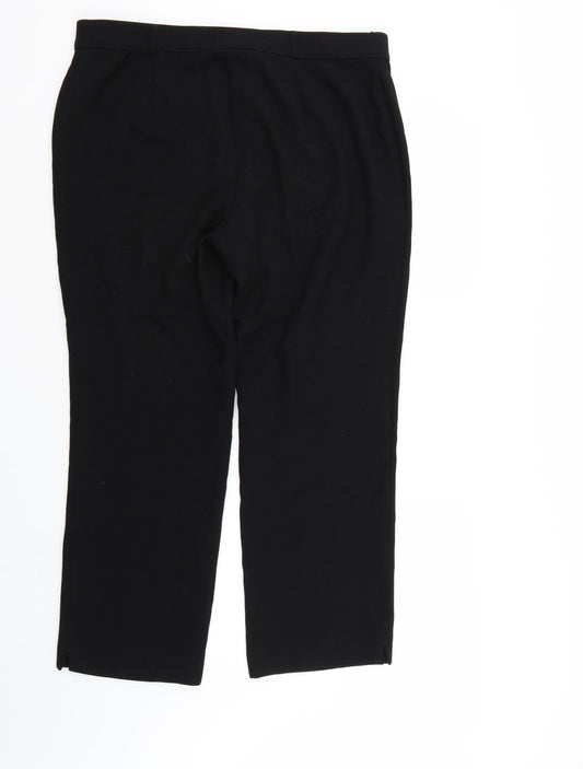 Womens UK Size 18 Marks & Spencer Regular Fit  Black Trousers