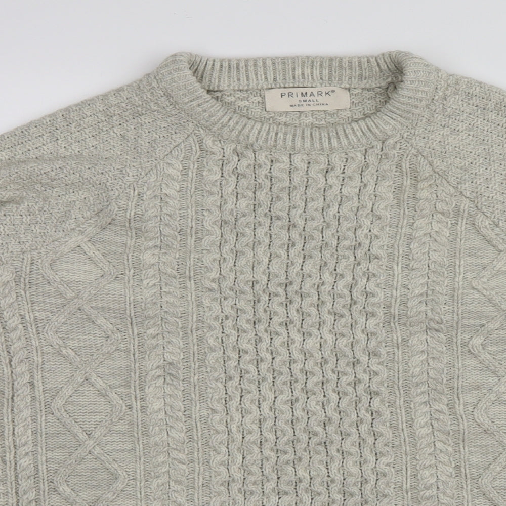 Primark Mens Grey   Pullover Jumper Size S