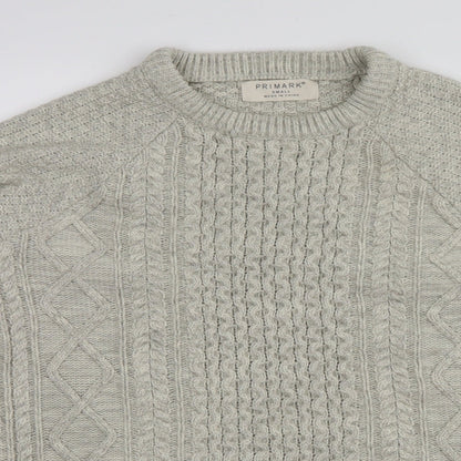 Primark Mens Grey   Pullover Jumper Size S
