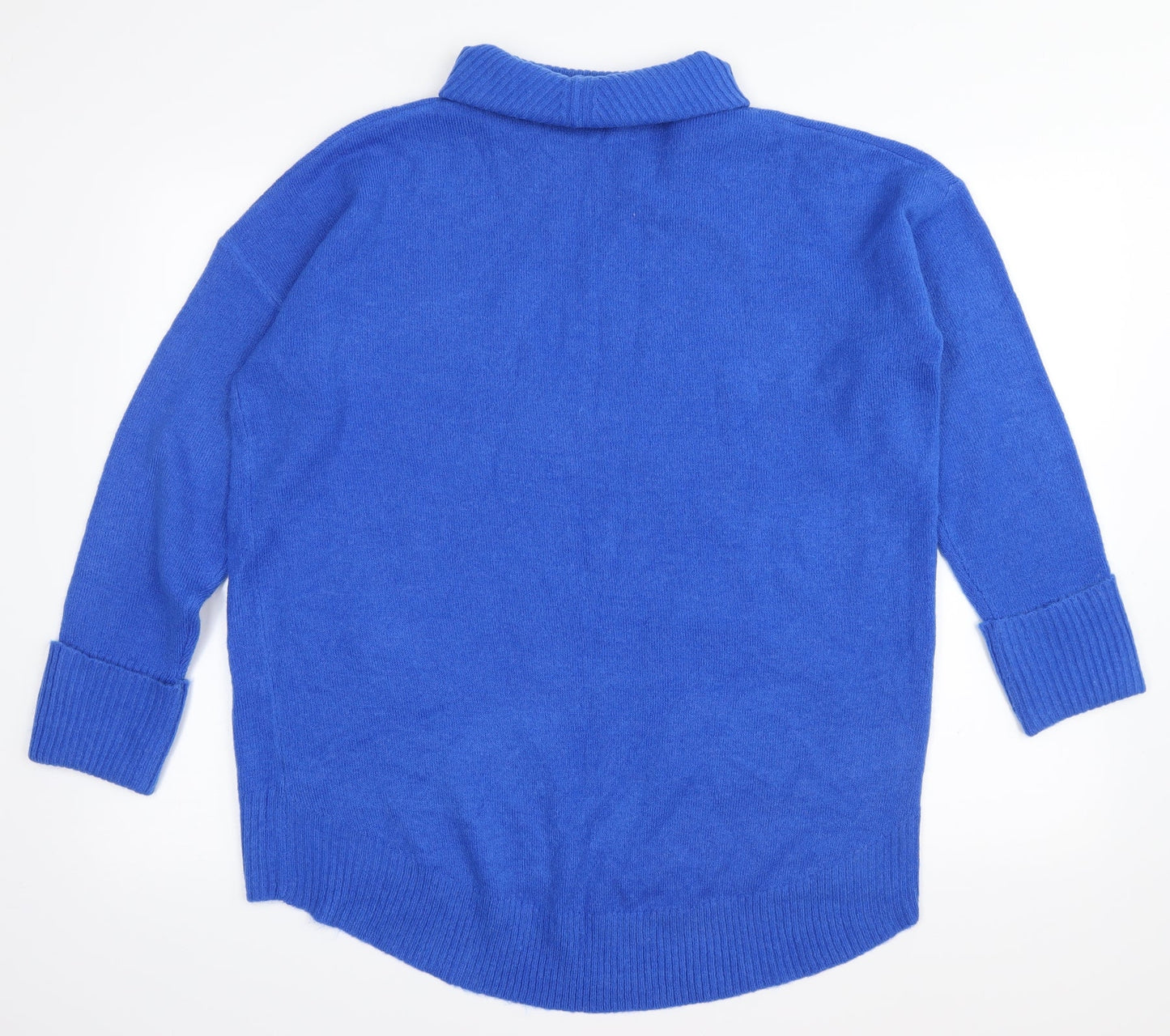 Wallis Womens Blue   Pullover Jumper Size M  - Long Length