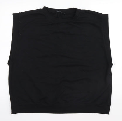 I SAW IT FIRST Womens Black   Basic Tank Size 16