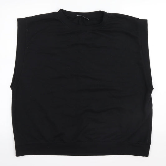 I SAW IT FIRST Womens Black   Basic Tank Size 16