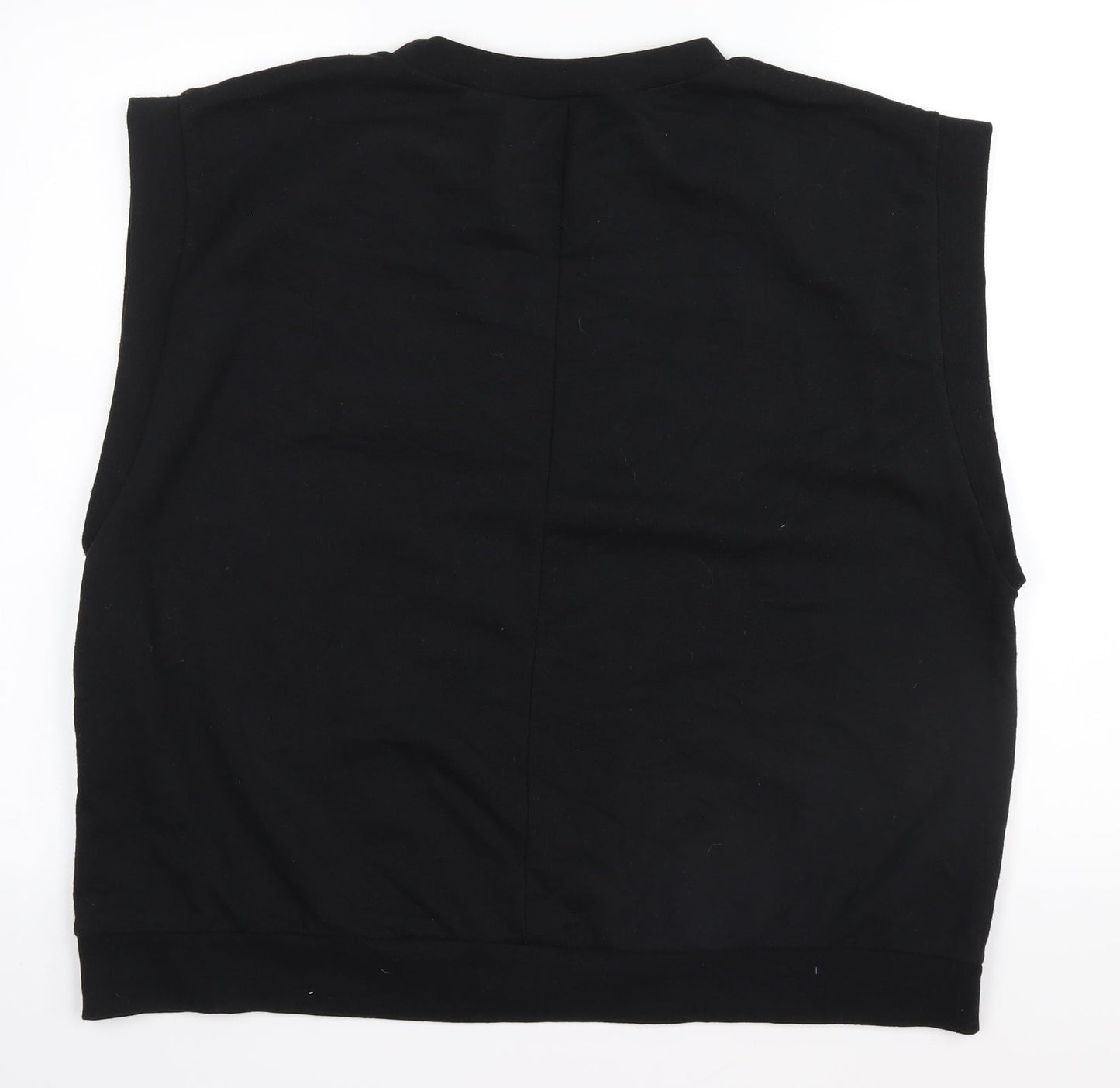 I SAW IT FIRST Womens Black   Basic Tank Size 16