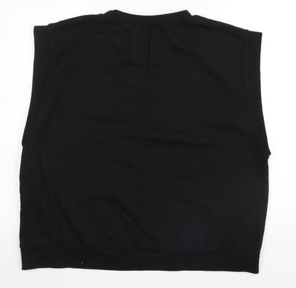 I SAW IT FIRST Womens Black   Basic Tank Size 16