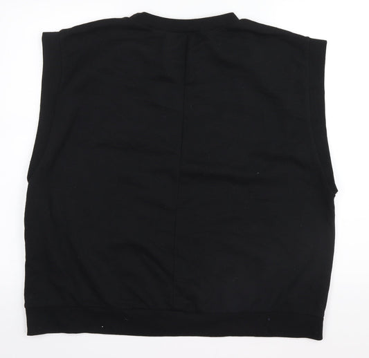 I SAW IT FIRST Womens Black   Basic Tank Size 16