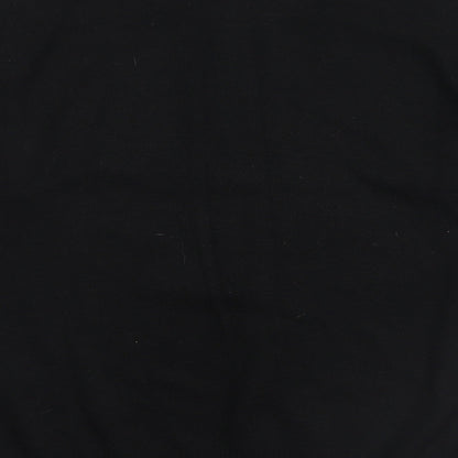 Preworn Mens Black Striped  Pullover Jumper Size S