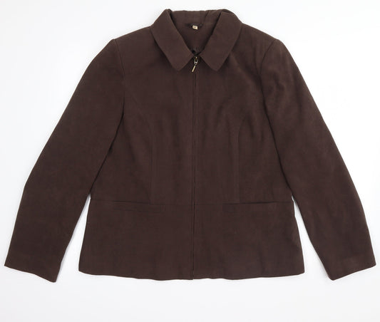 Womens UK Size 16 EWM Brown Jacket