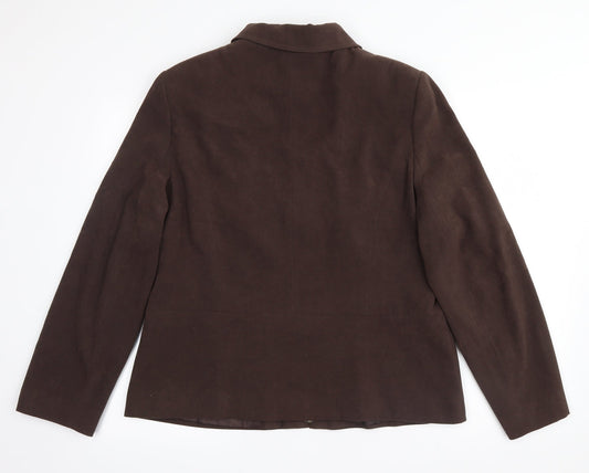 Womens UK Size 16 EWM Brown Jacket