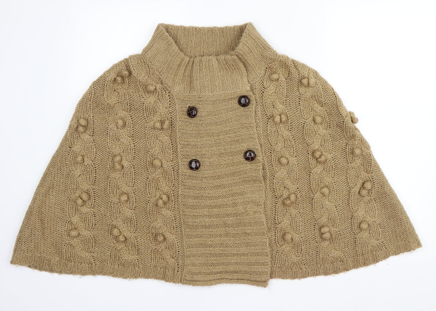 Vintage Couture Womens Beige   Cape Jumper Size L