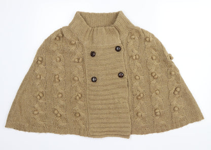 Vintage Couture Womens Beige   Cape Jumper Size L
