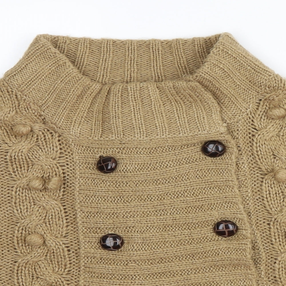 Vintage Couture Womens Beige   Cape Jumper Size L
