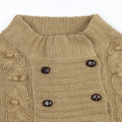 Vintage Couture Womens Beige   Cape Jumper Size L