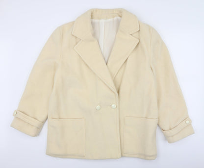 Womens UK Size 18 Preworn Yellow Overcoat
