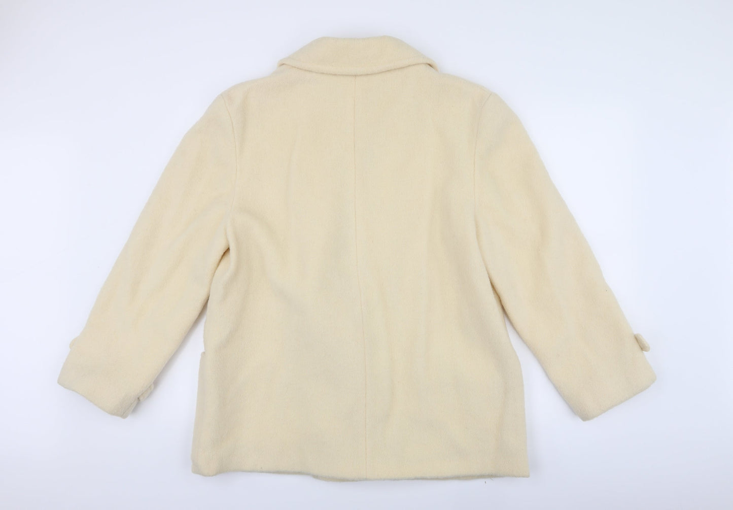 Womens UK Size 18 Preworn Yellow Overcoat
