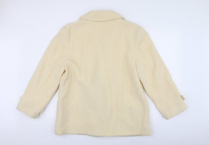 Womens UK Size 18 Preworn Yellow Overcoat