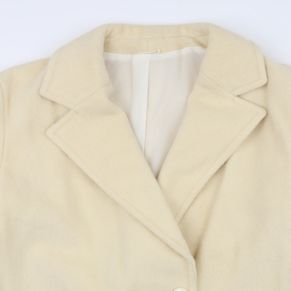 Womens UK Size 18 Preworn Yellow Overcoat