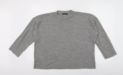 nastygal Womens Grey  Knit Pullover Jumper Size 10