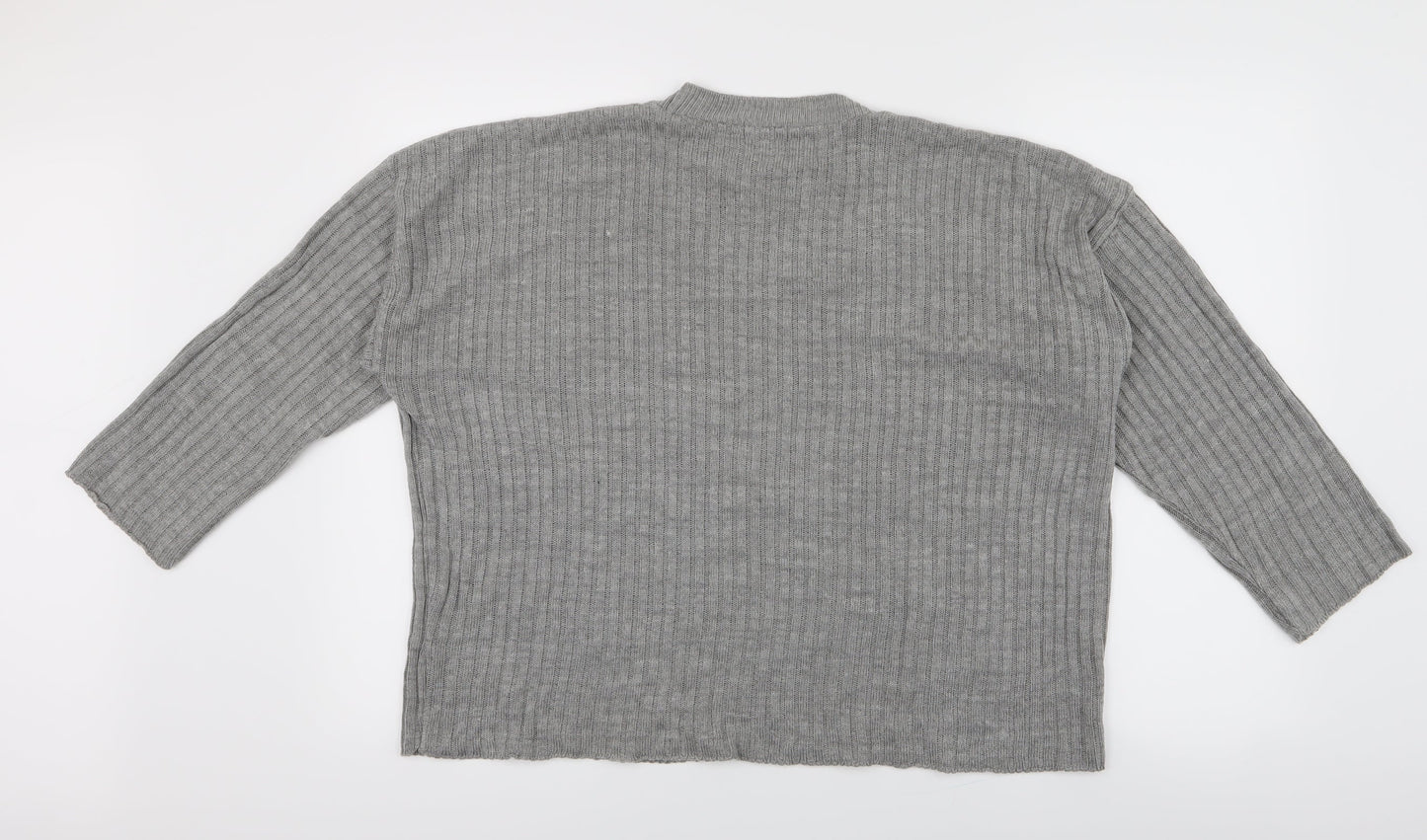 nastygal Womens Grey  Knit Pullover Jumper Size 10