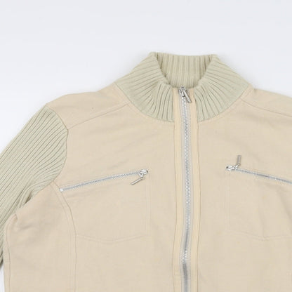 Maine Womens Beige   Cardigan Jumper Size 14