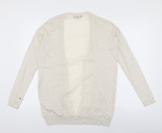 NEWLOOK Womens Beige   Cardigan Jumper Size 10