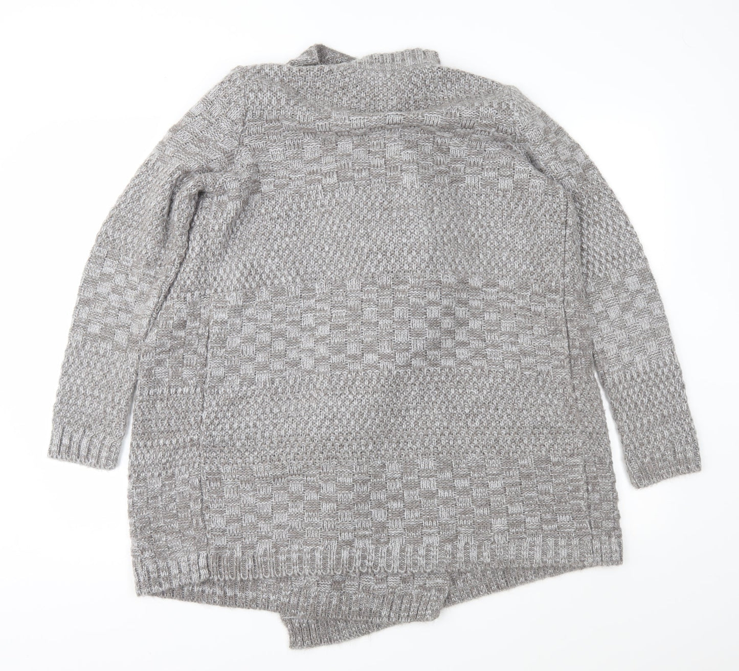 NEXT Womens Brown Geometric Knit Cardigan Jumper Size XS