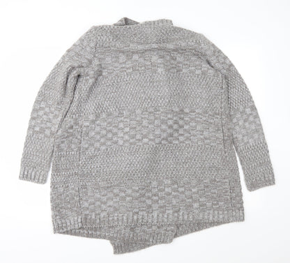 NEXT Womens Brown Geometric Knit Cardigan Jumper Size XS