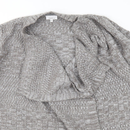NEXT Womens Brown Geometric Knit Cardigan Jumper Size XS