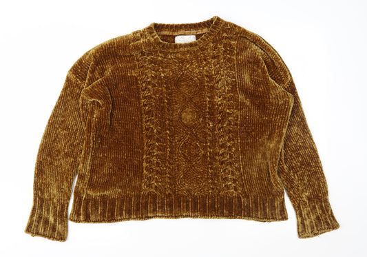 Matalan Womens Brown  Knit Pullover Jumper Size M