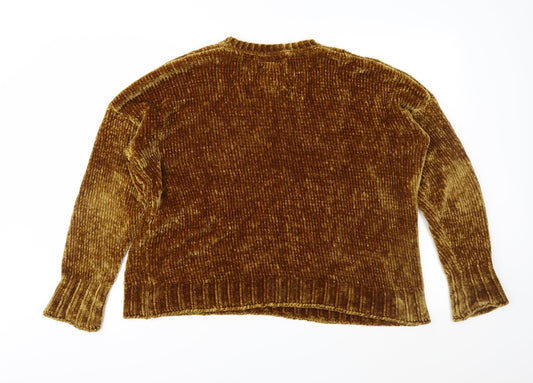 Matalan Womens Brown  Knit Pullover Jumper Size M