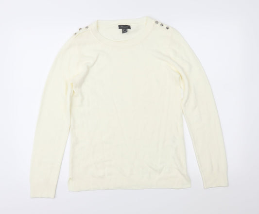Atmosphere Womens Ivory  Knit Pullover Jumper Size 10