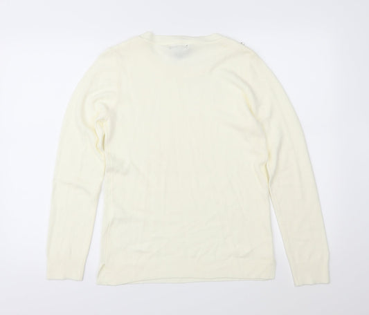 Atmosphere Womens Ivory  Knit Pullover Jumper Size 10