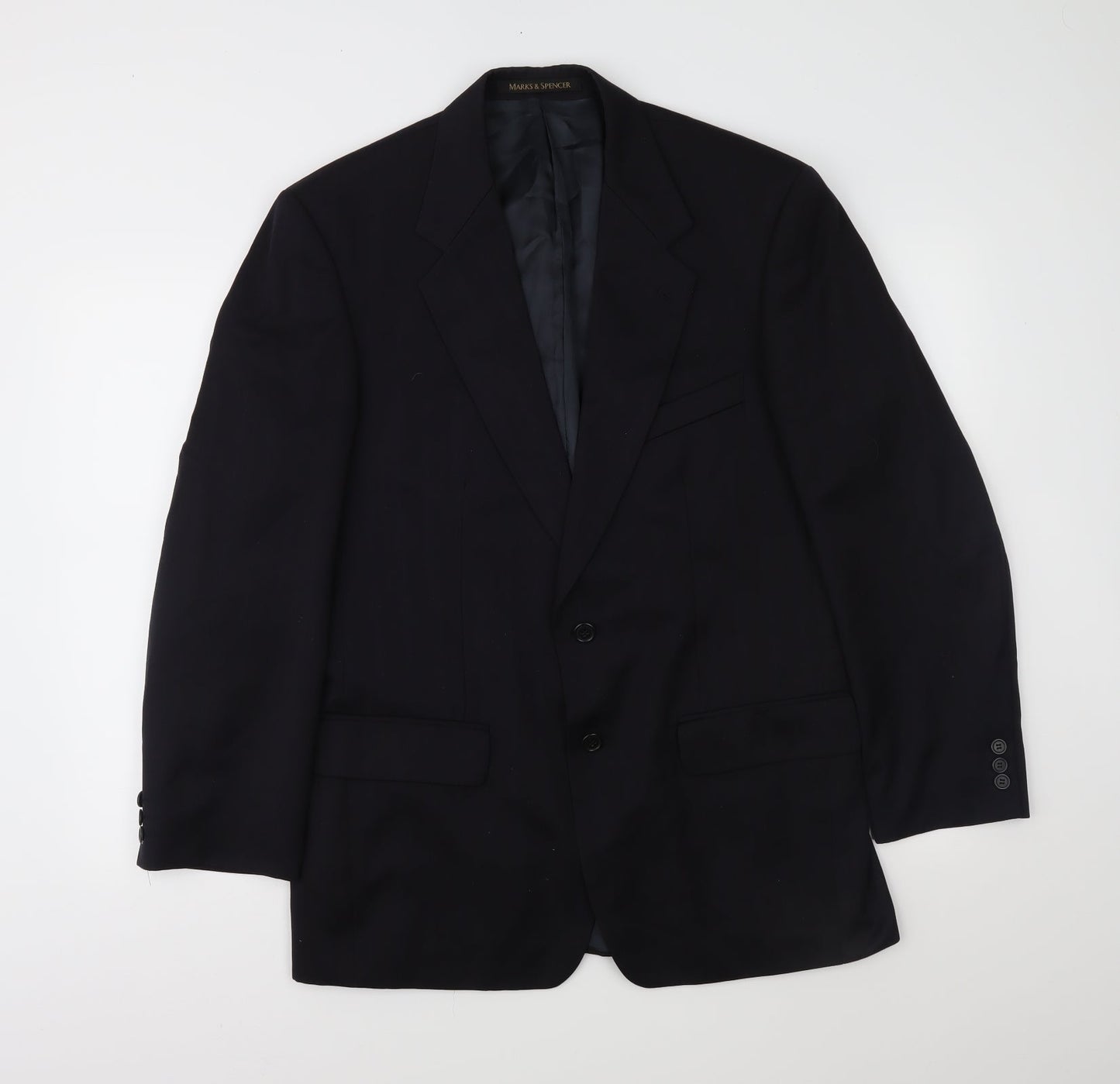 Mens UK Size 40 Marks and Spencer Regular Blue Suit Jacket