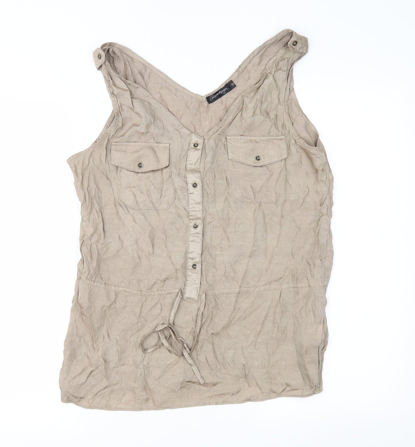 Joanna Morgan Womens Brown   Basic Blouse Size 12
